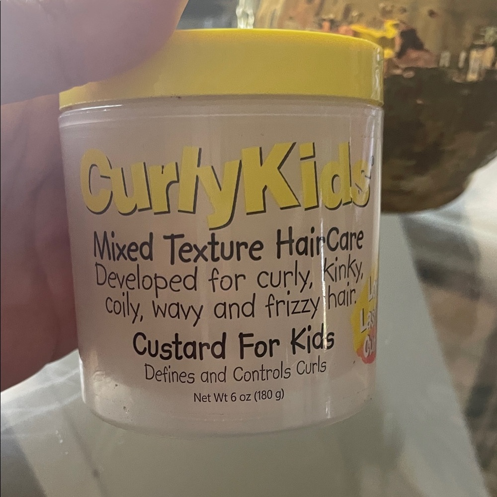 Curly kids hair custard